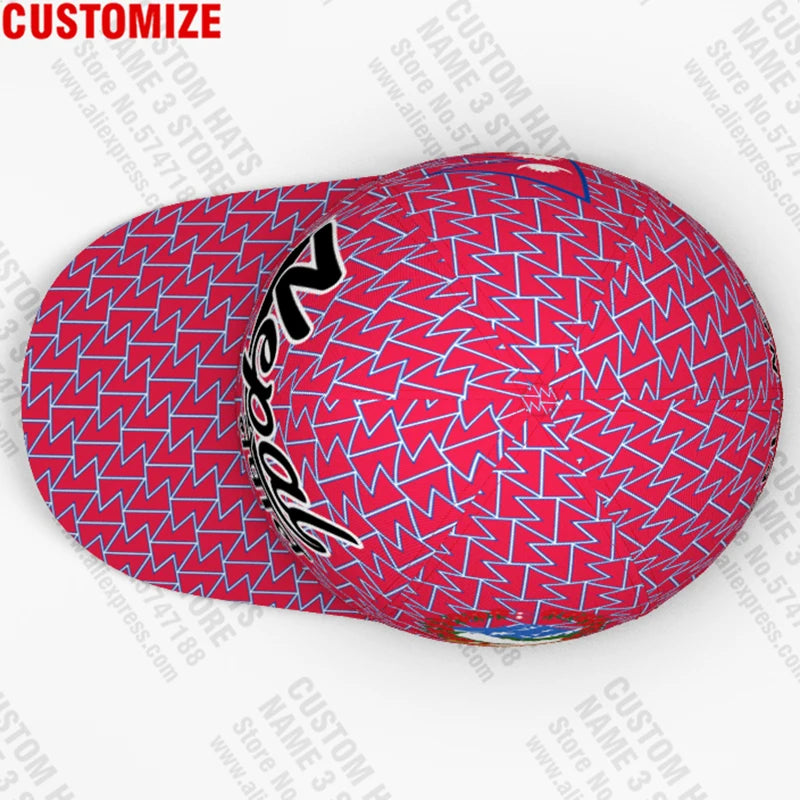 Nepal Flag Baseball Cap - Custom 3D Embroidered Snapback Hat for Nepalese Pride
