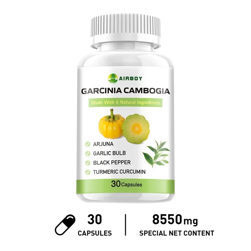 Cápsulas de Garcinia Cambogia – Queimador de Gordura Natural e Supressor de Apetite para Perda de Peso