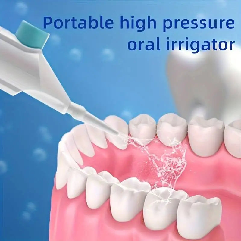 Irrigador oral portátil - Irrigador oral manual de alta pressão para limpeza dos dentes