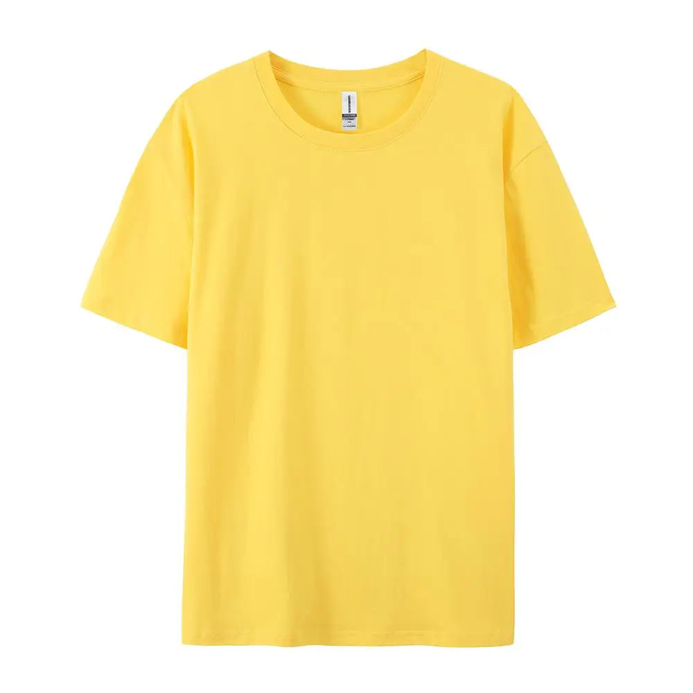 Solid Cotton T-Shirt Men & Women Casual Top