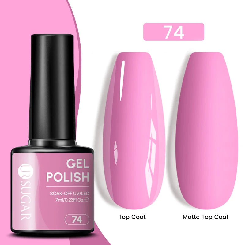 Glitter Gel Nail Polish – Semi-Permanent UV LED Gel with Sparkling Shimmer Finish