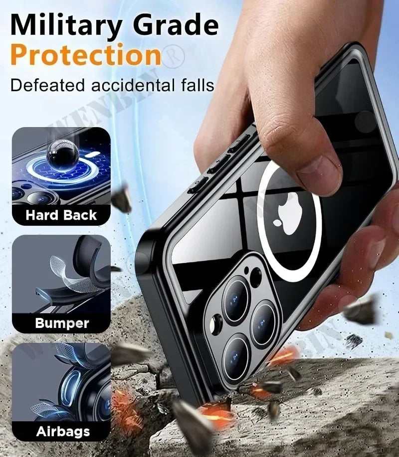 IP68 Waterproof Full Body iPhone Case – Magnetic Magsafe
