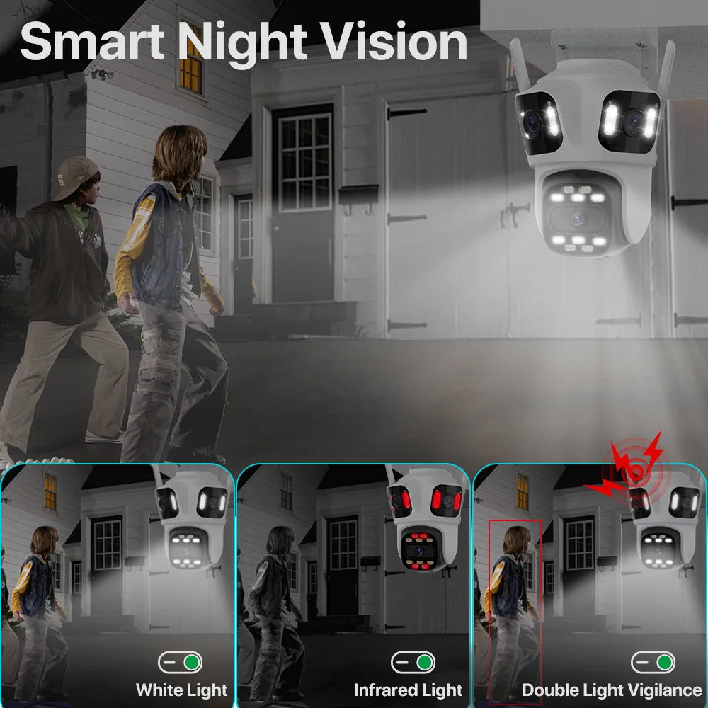 Outdoor PTZ WiFi Security Camera – Auto Tracking