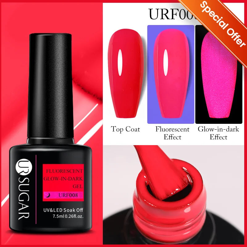 Glitter Gel Nail Polish – Semi-Permanent UV LED Gel with Sparkling Shimmer Finish