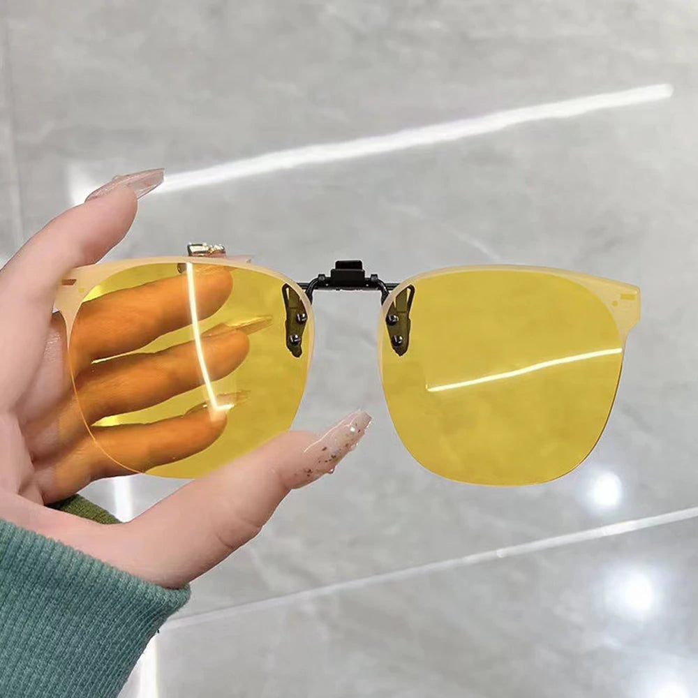 🕶️ 45% DE DESCONTO! Óculos de Sol Clip-On Polarizados - Flip-Up UV400 para Dirigir e Pescar