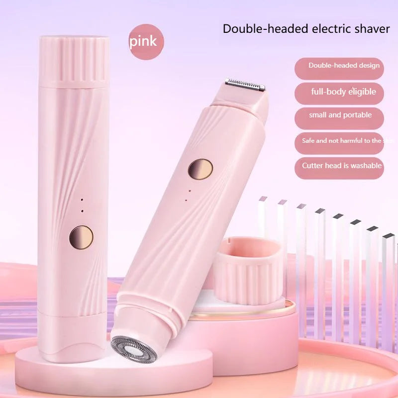 Removedor de pelos elétrico de corpo inteiro para mulheres - para biquíni, pernas, axilas e rosto