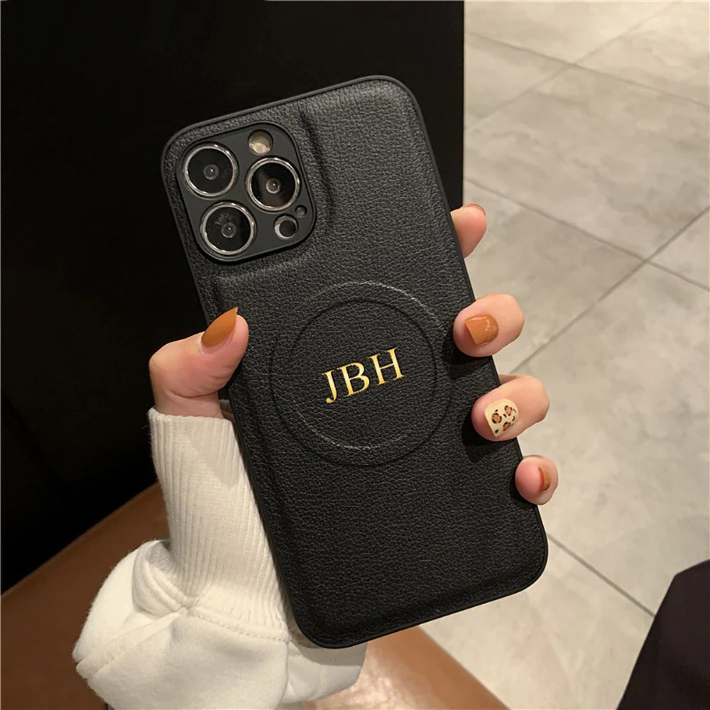 Custom Name Initials iPhone Case for iPhone 11–17 Pro Max