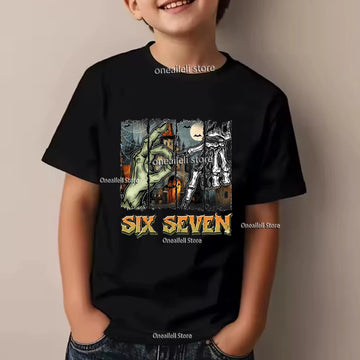 Summer Kids Cotton T-Shirt Funny Graphic Tee