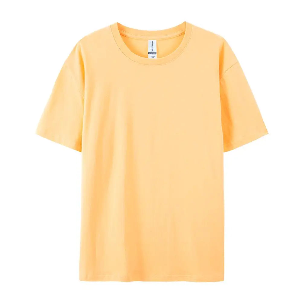 Solid Cotton T-Shirt Men & Women Casual Top
