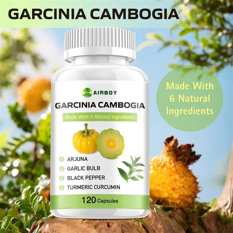 Cápsulas de Garcinia Cambogia – Queimador de Gordura Natural e Supressor de Apetite para Perda de Peso