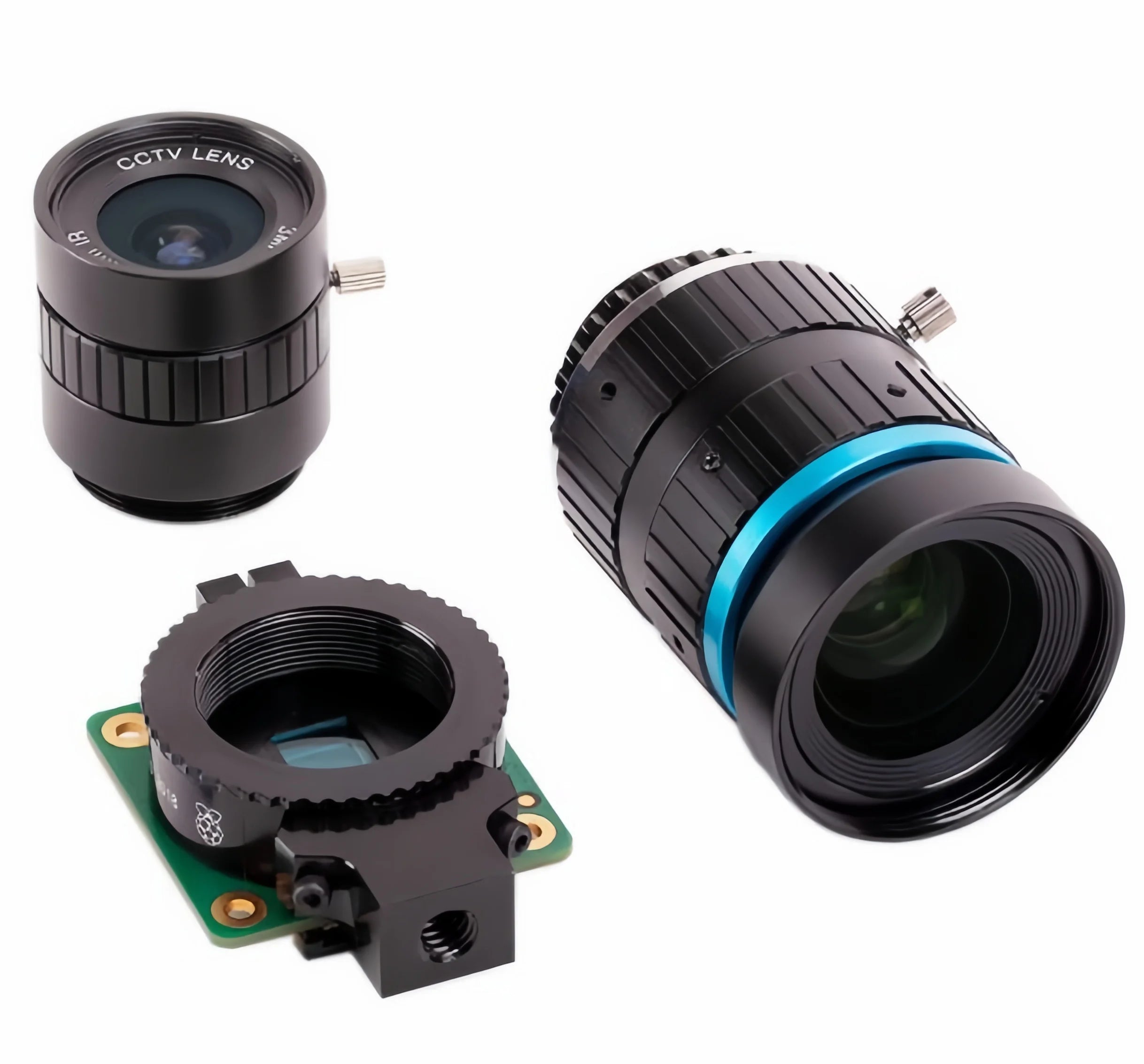 Câmera Raspberry Pi HQ com Lente Telefoto de 16 mm - Módulo de Câmera de Alta Qualidade para Projetos Pi
