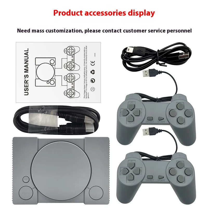 Console de jogos retrô - 620 jogos clássicos integrados com dois controles e saída HD