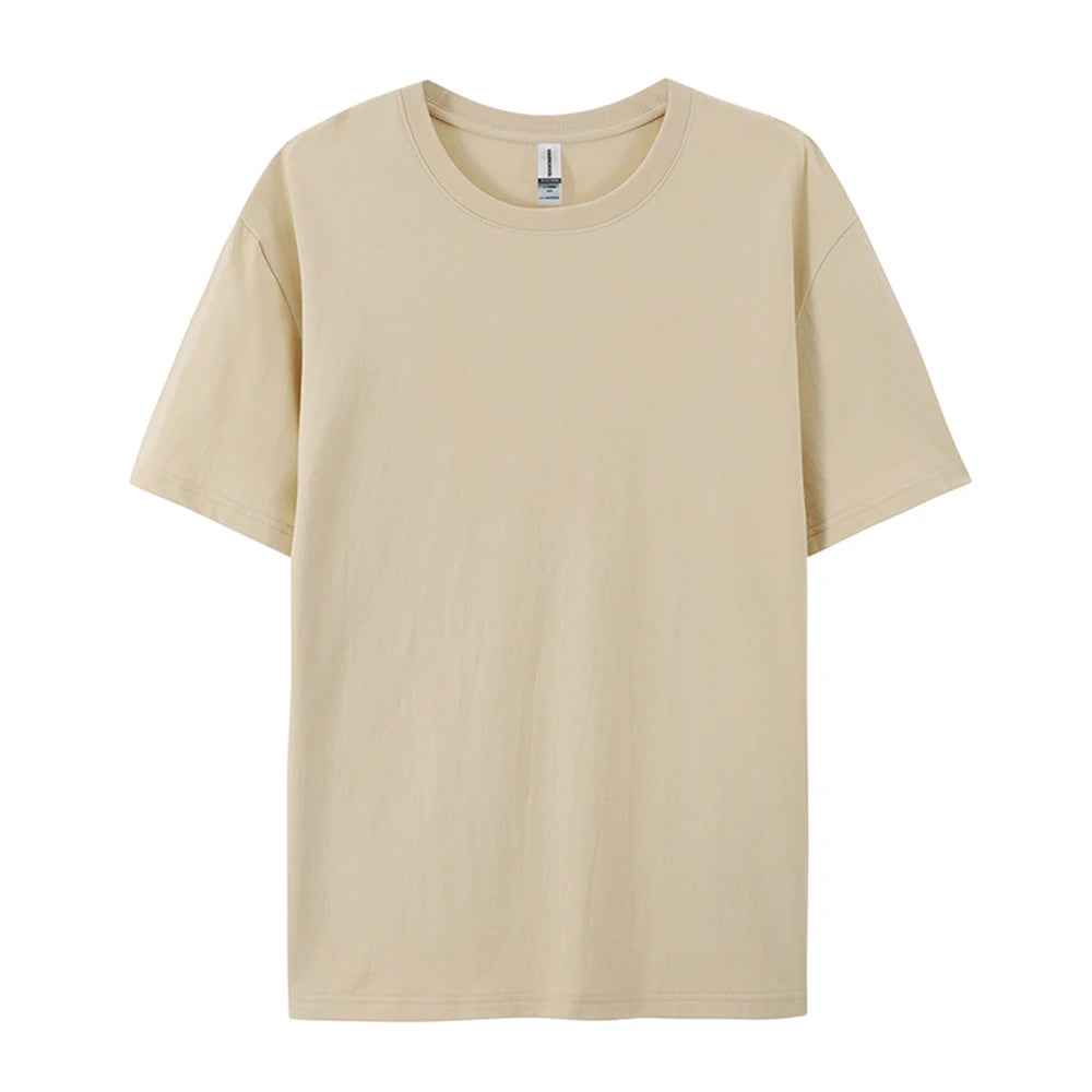 Solid Cotton T-Shirt Men & Women Casual Top