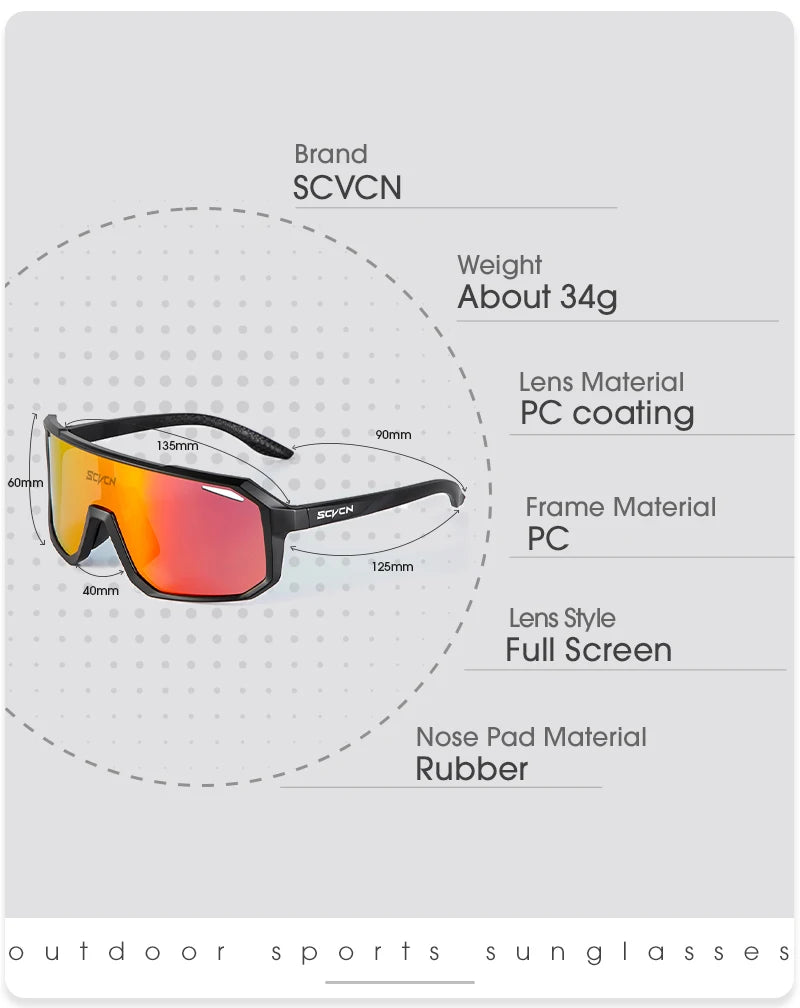Cycling Sunglasses – UV400 & Photochromic Bike Glasses for Men & Women
