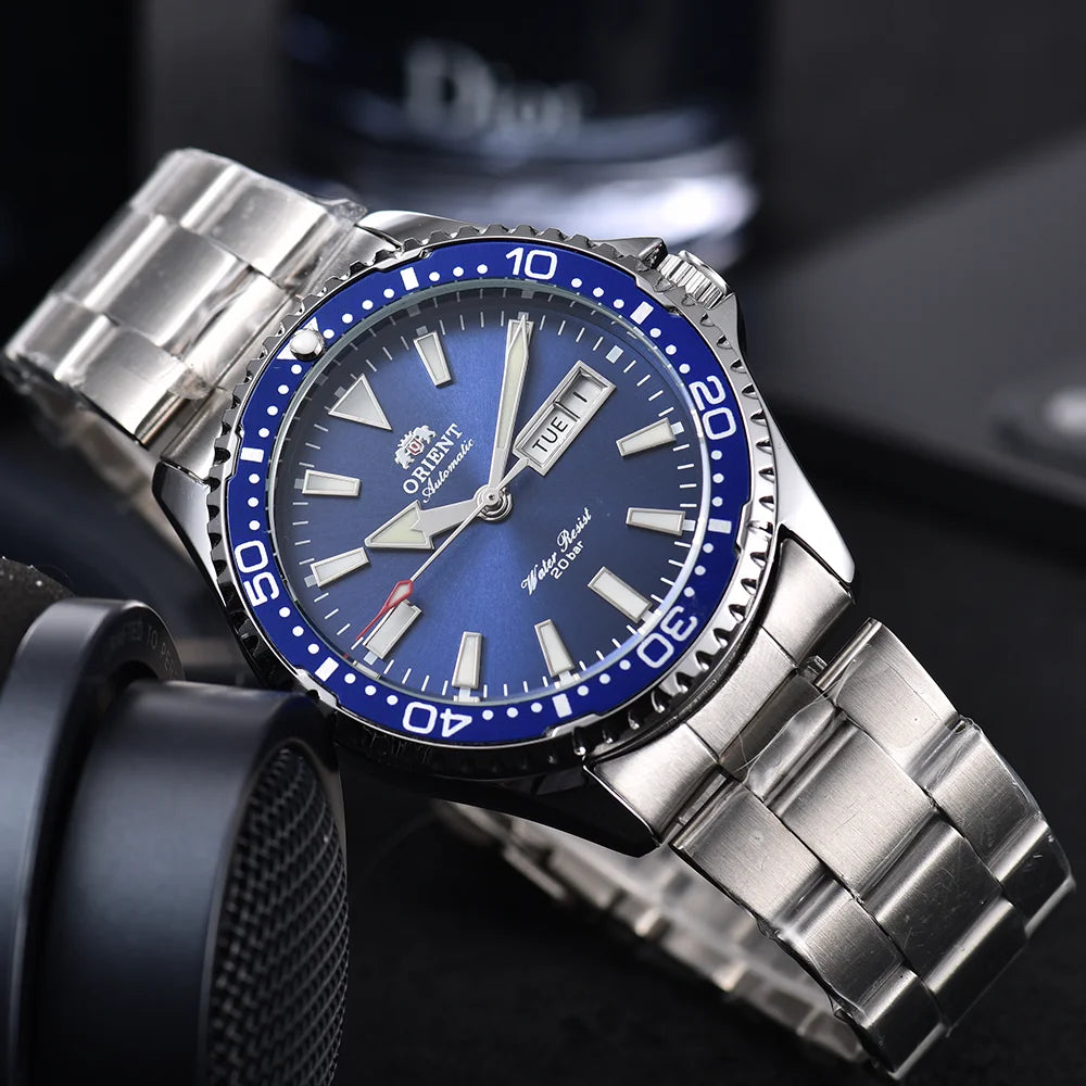 Men's Automatic Mechanical Watch – Luxury Stainless Steel Self-Winding Wristwatch | 17 Style Options