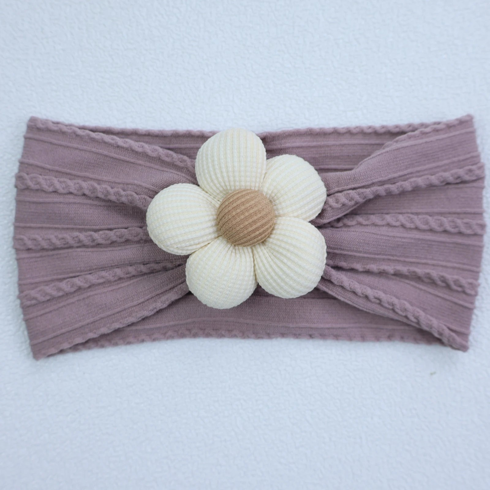 Flower Nylon Girl Hairband – Soft Elastic Baby Headband with Floral Detail