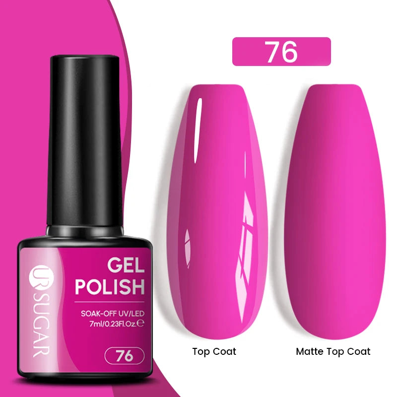 Glitter Gel Nail Polish – Semi-Permanent UV LED Gel with Sparkling Shimmer Finish