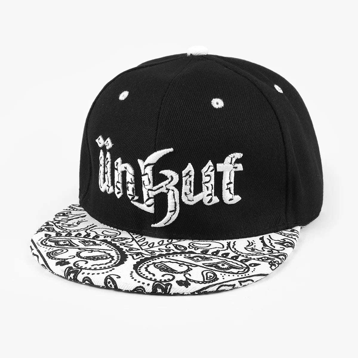 Boné de Beisebol Hip-Hop Bordado - Chapéu Ajustável Snapback para Uso Casual e ao Ar Livre