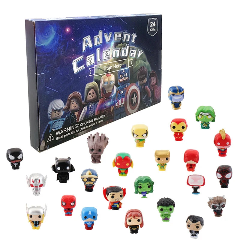 Calendário do Advento Marvel com 24 miniaturas de super-heróis