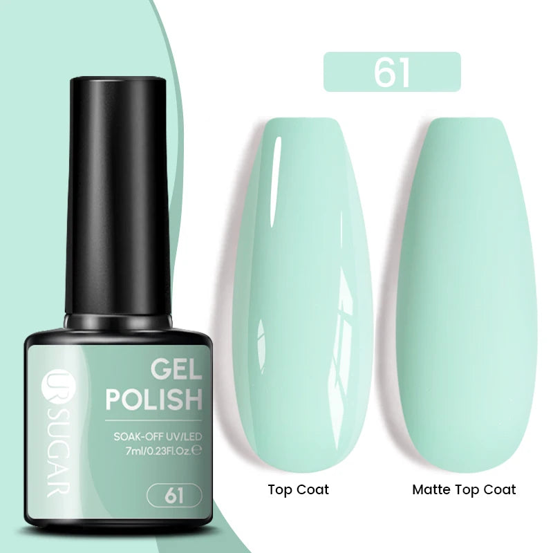 Glitter Gel Nail Polish – Semi-Permanent UV LED Gel with Sparkling Shimmer Finish