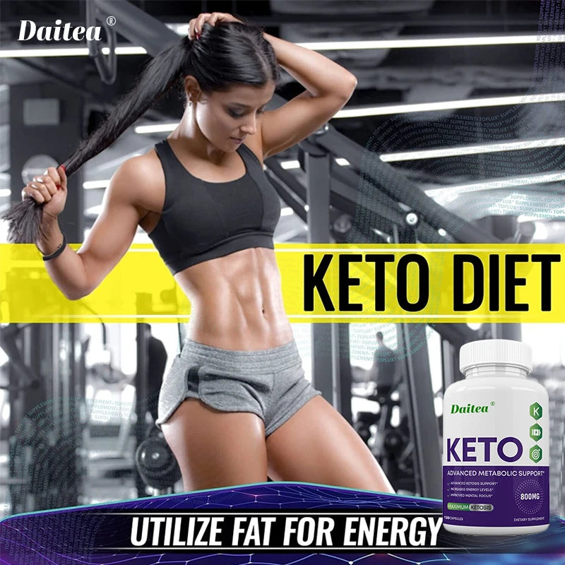 Keto Capsules 800mg - Weight Management, Burn Belly, Detoxification, Digestion, Immunity,Dietary Supplement