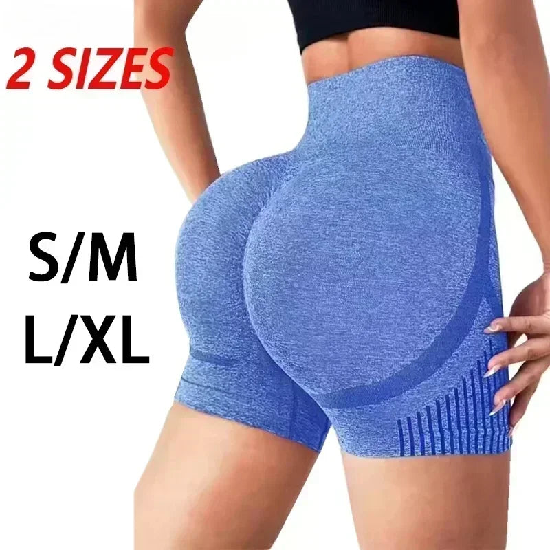 Shorts de Yoga Feminino Cintura Alta Treino Fitness Yoga Levanta Bumbum Shorts de Fitness Feminino Yoga Academia Corrida Calças Curtas Esportivas