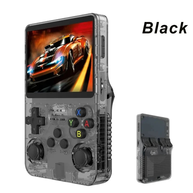 Console de jogos portátil retrô R36S - Sistema Linux de 3,5" com 128 GB de memória.