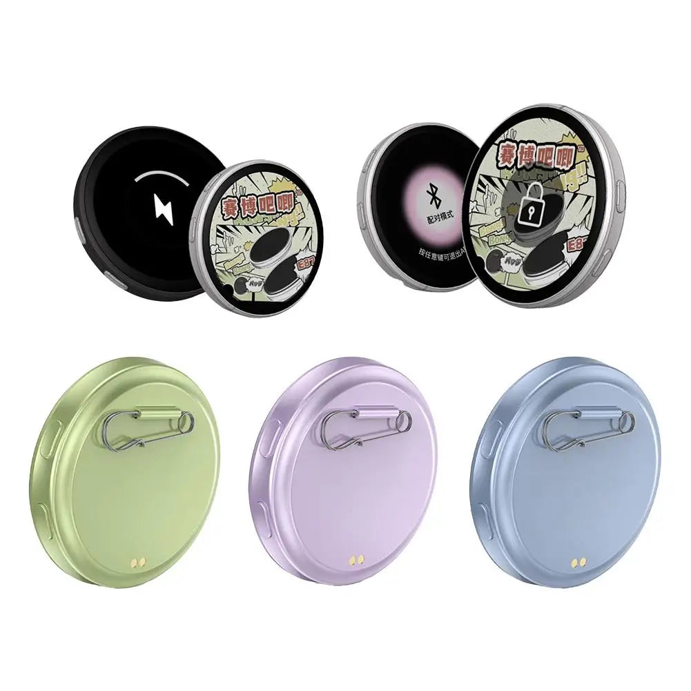 Anime E-Badge Display Pin Dynamic Electronic Badge Anime Merchandise Digital Display Badge Dynamic Gift For Otaku Fans Friends