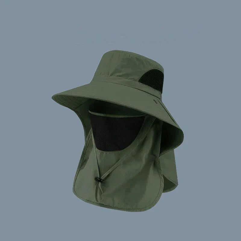 Wide Brim Sun Hat – UV Protection, Breathable & Windproof for Outdoor Use