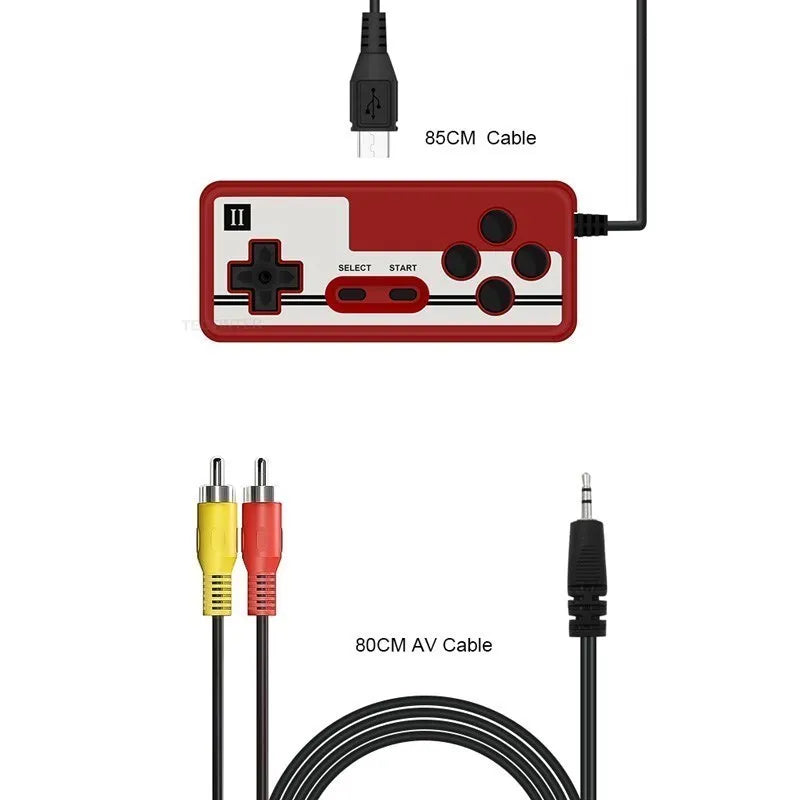 Portable Retro Mini Game Console - 8-Bit Handheld with 500 Built-In Games