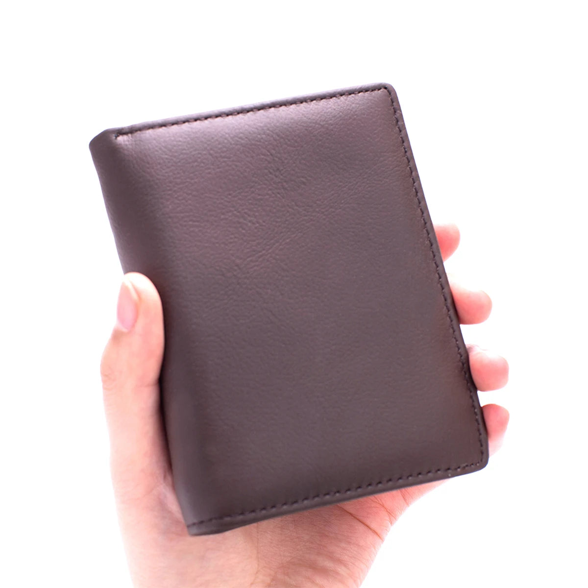 🛡️ Genuine Leather RFID Wallet - 8 Compartments, Business Style