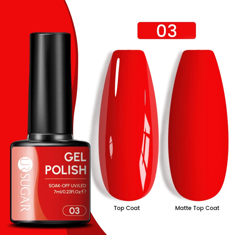 Glitter Gel Nail Polish – Semi-Permanent UV LED Gel with Sparkling Shimmer Finish