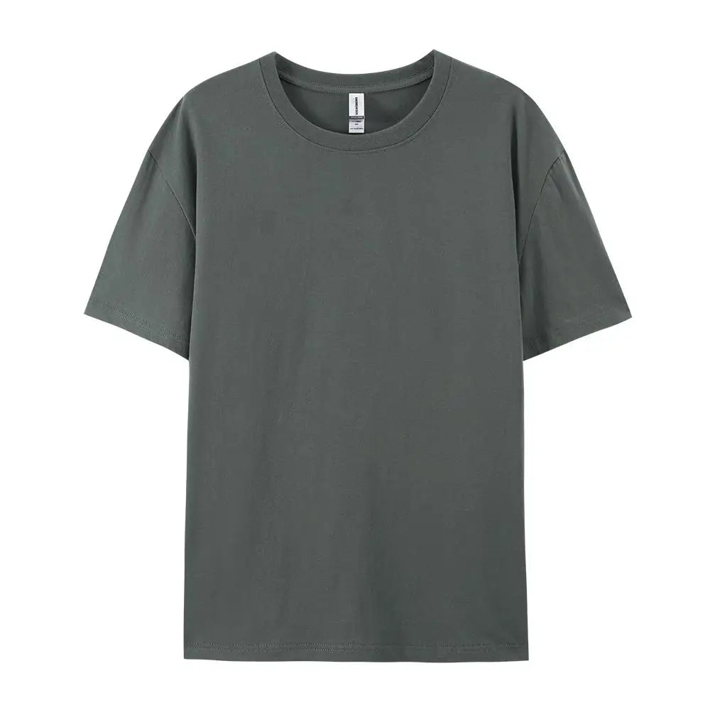 Solid Cotton T-Shirt Men & Women Casual Top
