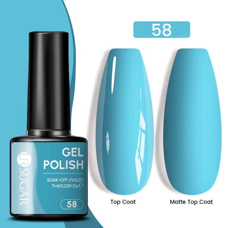 Glitter Gel Nail Polish – Semi-Permanent UV LED Gel with Sparkling Shimmer Finish