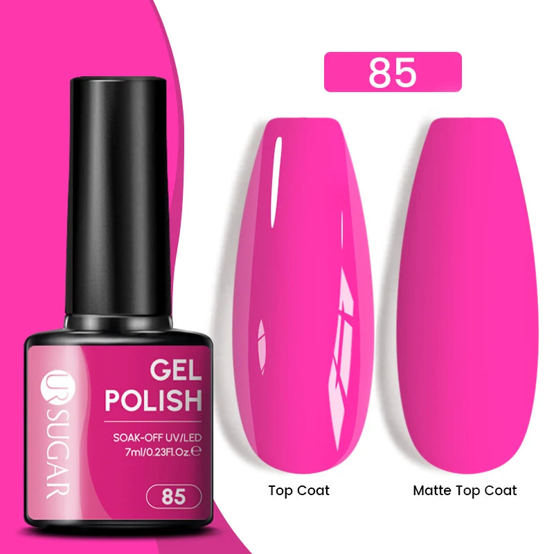 Glitter Gel Nail Polish – Semi-Permanent UV LED Gel with Sparkling Shimmer Finish