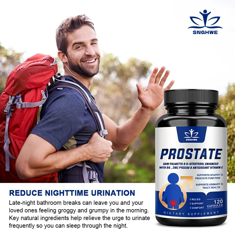 Saw Palmetto Prostate Support - Men's Health Supplement for Urinary & Bladder Control