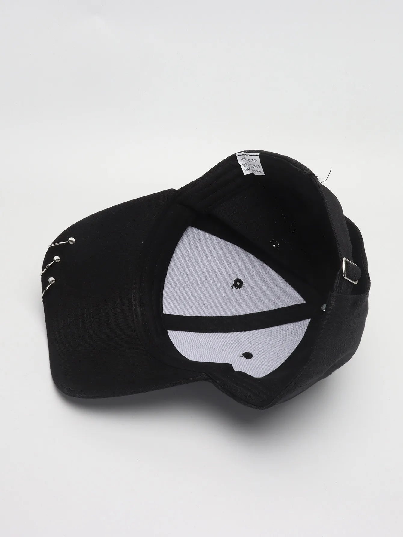 Boné de Beisebol com Anéis - Chapéu Snapback Estilo K-Pop Coreano para Homens e Mulheres