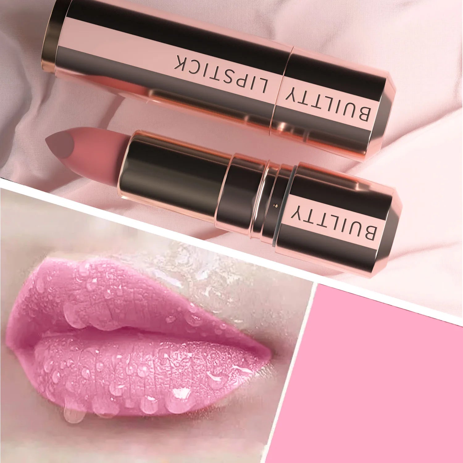 Batom Nude Matte - Batom macio, aveludado, de longa duração e que não transfere.