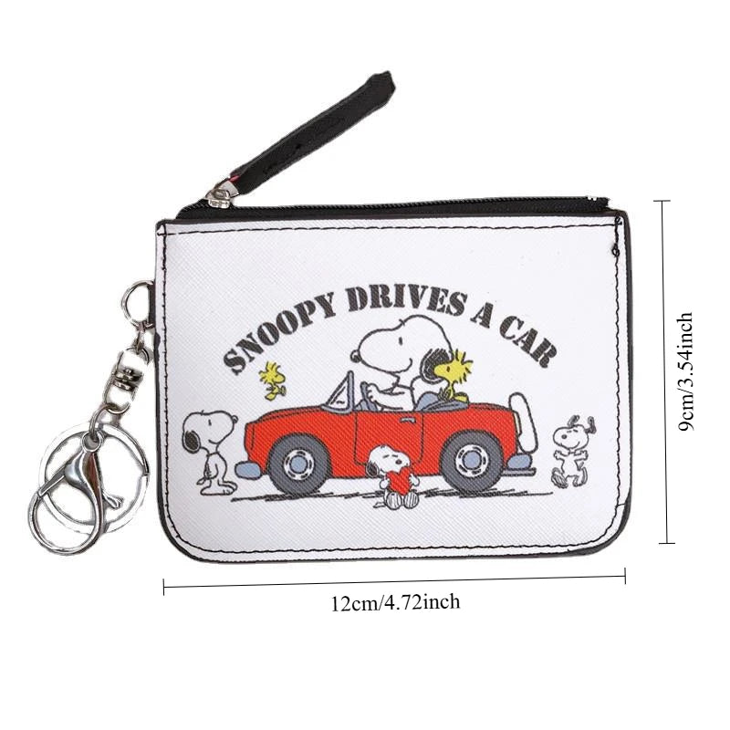 🐾 Snoopy Coin Purse – Cute Zipper Wallet for Kids, Teens & Adults