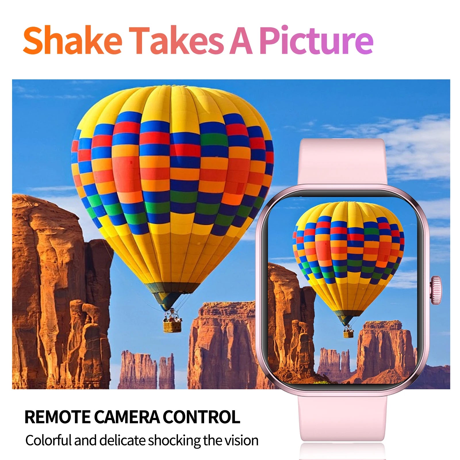 2026 Smart Watch with Wireless Calling, Weather Forecast & Sports Mode, DIY Wallpaper SMS Alerts Silicone Strap for Men Women