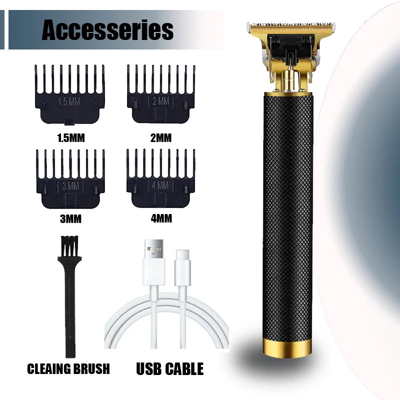 ⚡ 50% OFF Limited Time! T9 Electric Hair Trimmer - Professional USB Rechargeable Clipper for Men