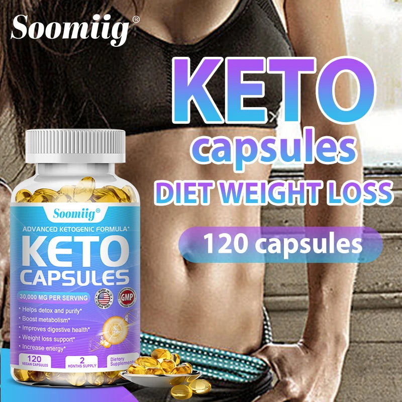 Cápsulas de Vinagre de Maçã Keto - Queima de Gordura, Desintoxicação e Acelerador de Metabolismo