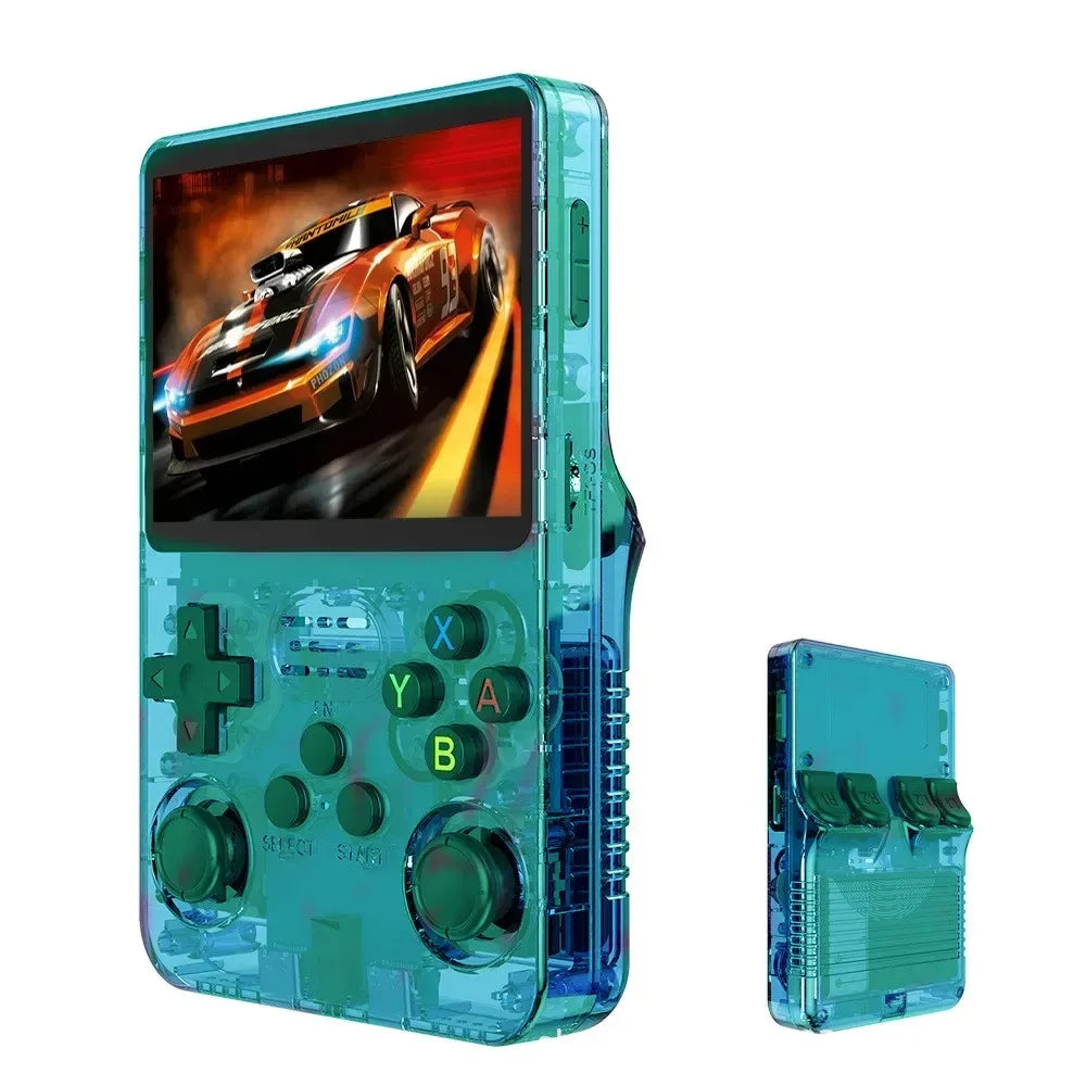 Console de jogos portátil retrô R36S - Sistema Linux de 3,5" com 128 GB de memória.