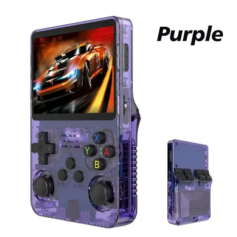 Console de jogos portátil retrô R36S - Sistema Linux de 3,5" com 128 GB de memória.