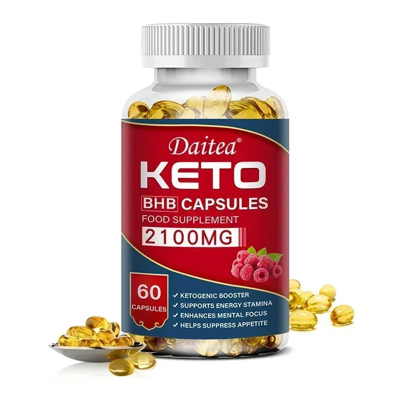 Keto BHB Capsules with Apple Cider Vinegar - Energy, Focus & Weight Management Support