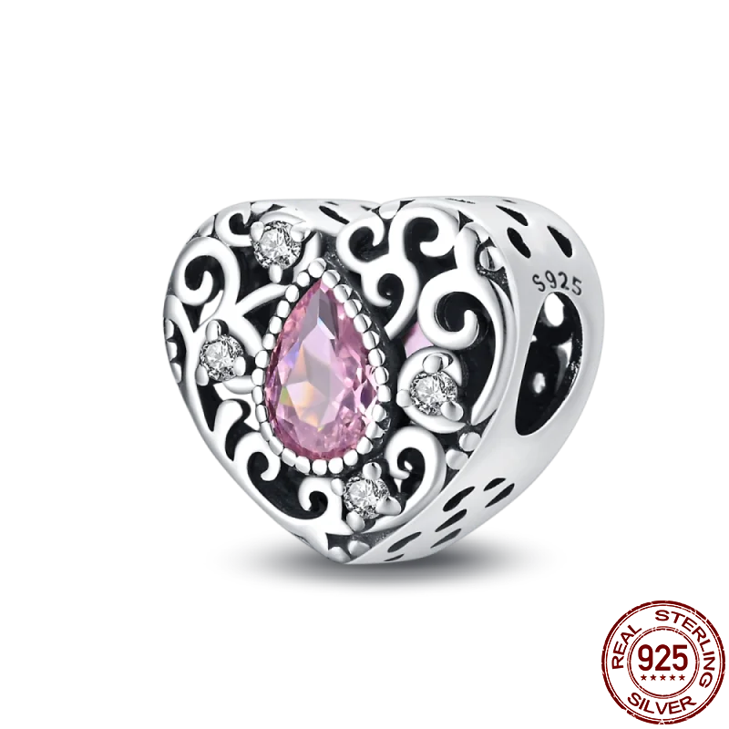 Berloque de Prata 925 com Zircônia - Berloque Compatível com Pulseira