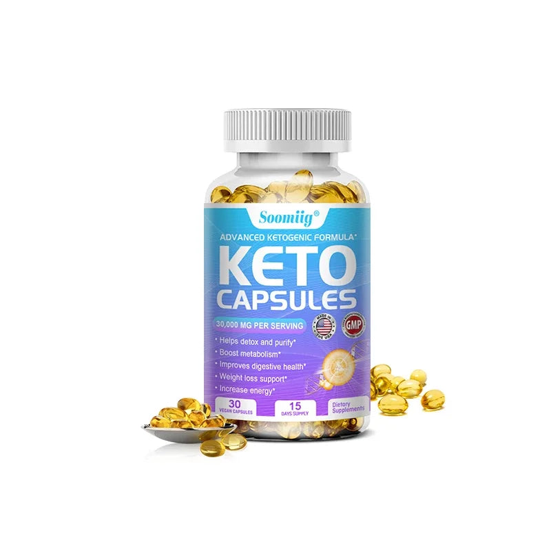 Cápsulas de Vinagre de Maçã Keto - Queima de Gordura, Desintoxicação e Acelerador de Metabolismo