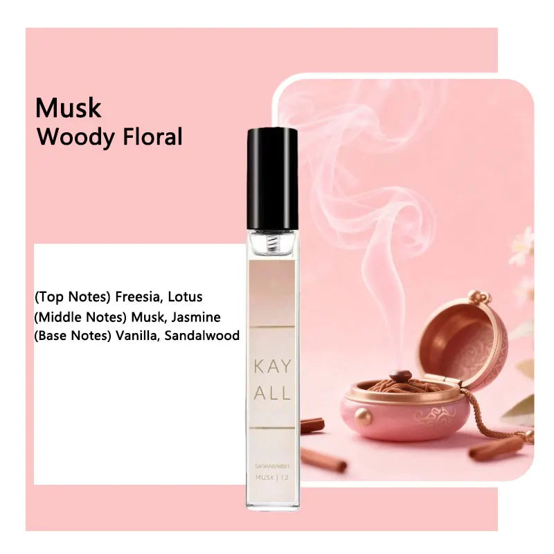Perfume Feminino Floral Frutado Doce Elegante - Eau de Parfum Romântico com Base Amadeirada (10ml)