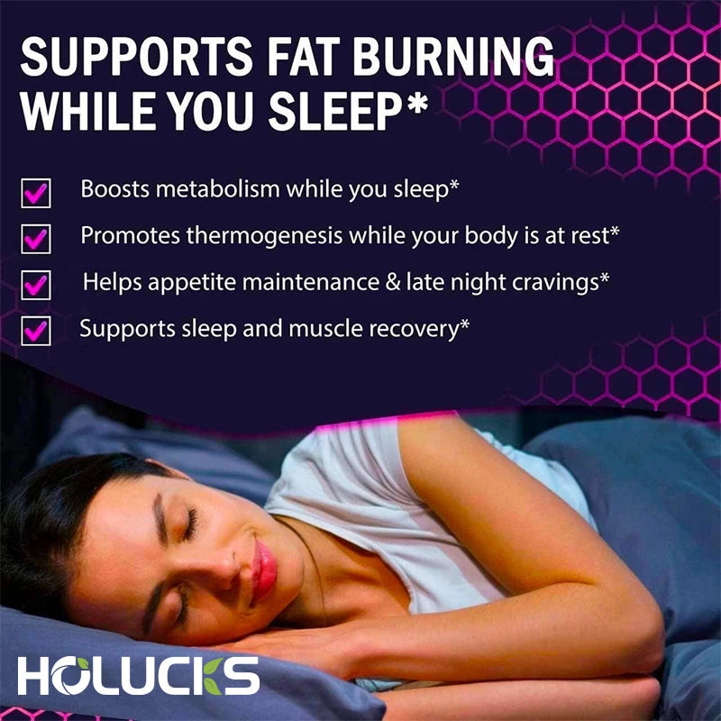 Queimador de Gordura Noturno - Cápsulas Avançadas para Sono e Perda de Peso com Feijão Branco e Garcinia Cambogia