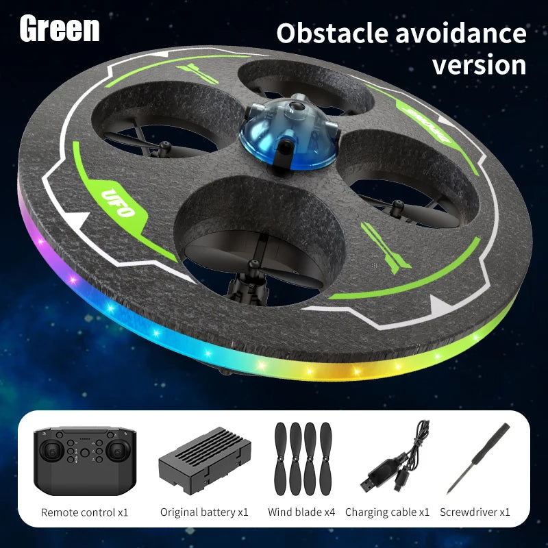 Mini Drone UFO MX85 para Crianças - Desvio Inteligente de Obstáculos, Design Seguro de Espuma (50g)